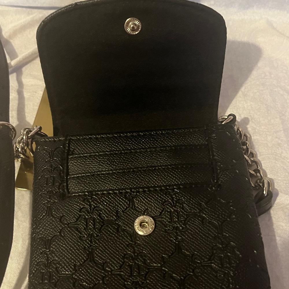 Nanette Lepore Black Textured Crossbody Bag - Picture 4 of 8